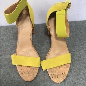 Yellow Strappy Sandals